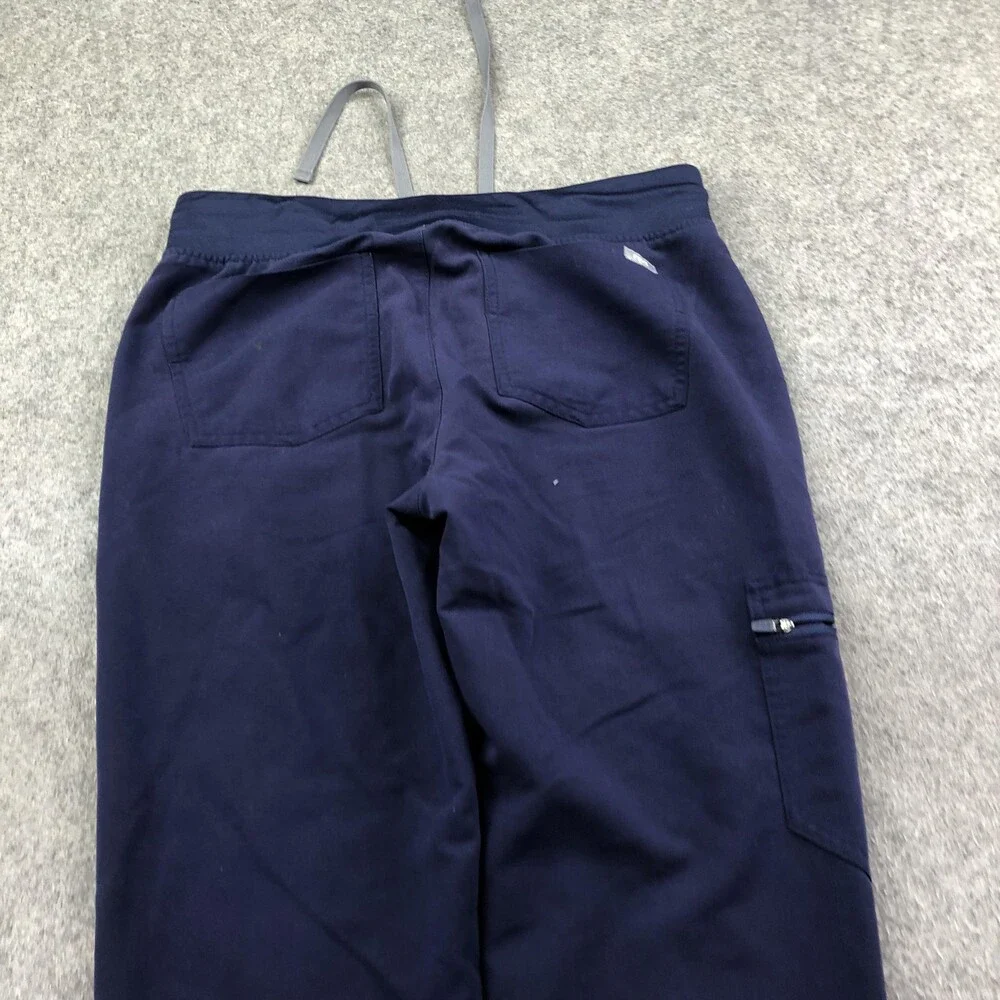 FIGS Scrub Pants Womens Small Blue Technical Collection Jogger Cargo Pockets